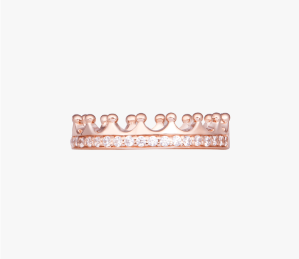 Nhẫn bạc đính đá PNJSilver My Princess hình vuơng miện XM00K000149 - Hình ảnh 3