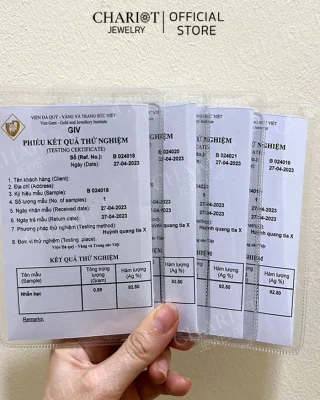 giấy chứng nhận bạc 925