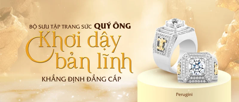nhẫn kim cương nam